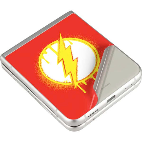 DC Comics The Flash Emblem Drip Galaxy Z Flip3 5G Skin